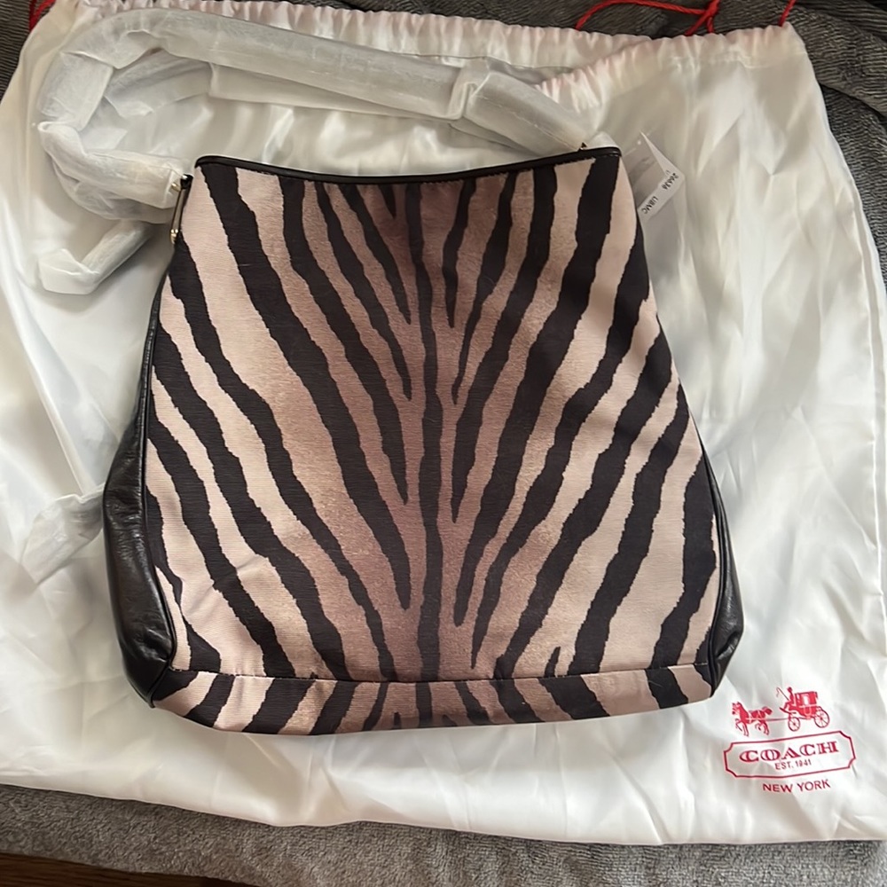 New with tags: Coach Zebra print purse - Picture 3 of 7